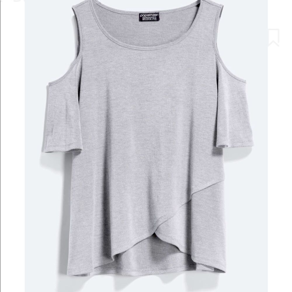 Papermoon‎ Dani Cold Shoulder Knit Top